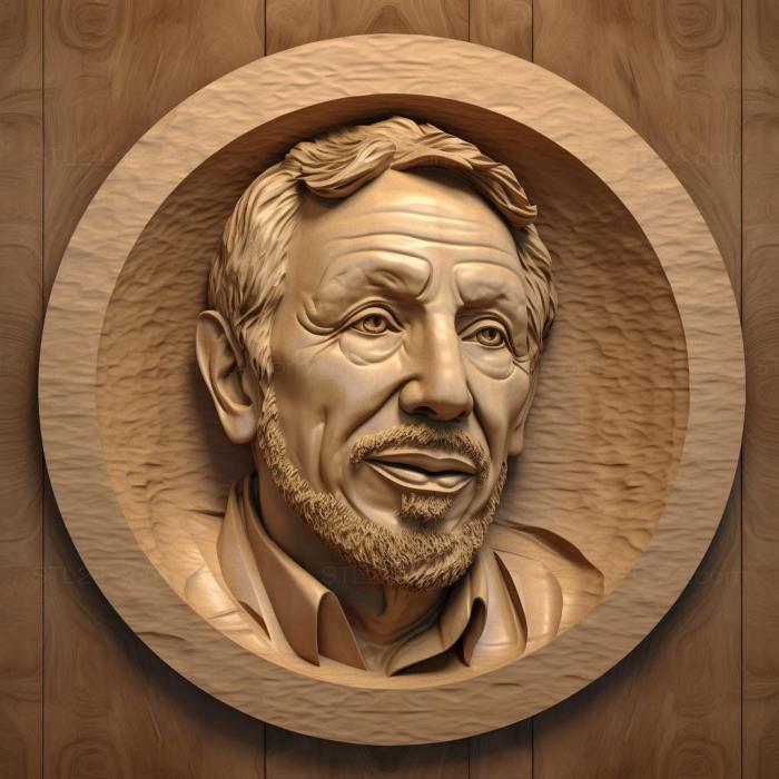 Famous (Larry Ellison 1, 3DFMS_6552) 3D models for cnc